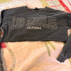 Forever 21 , Los Angeles long sleeve crop top